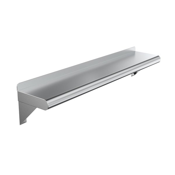 Amgood Stainless Steel Wall Shelf, 30 Long X 8 Deep AMG WS-0830